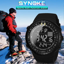 Load image into Gallery viewer, SYNOKE 8209 Multifunctional Sports Swimming Waterproof Luminous Alarm Men Electronic Watch