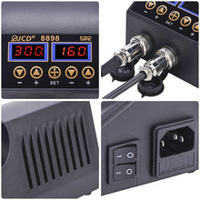 Load image into Gallery viewer, Hot Air Desoldering Station Dual Digital Display Two In One Temperature Control Electric Soldering Iron Soldering Station,, EU Plug