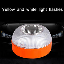Load image into Gallery viewer, V16 Car LED White Emergency Warning Light Strong Magnetic Induction Flashing Light