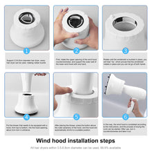 Load image into Gallery viewer, Universal Hair Diffuser Adaptable For Blow Dryers with Rotatable Design Curly Hair Large Wind Hood, White, Black