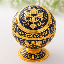 Load image into Gallery viewer, Metal Globe Ashtray With Lid Holiday Gift Tea Table Decoration, Golden Rose, Phnom Pencasting Castle, Silver Rose, Silver Castle, Silver Side White Red Rose, Silver Bay Blue Castle, Treasure Rose, Baolan Castle, Green Rose, Green Castle, Red Rose      ...
