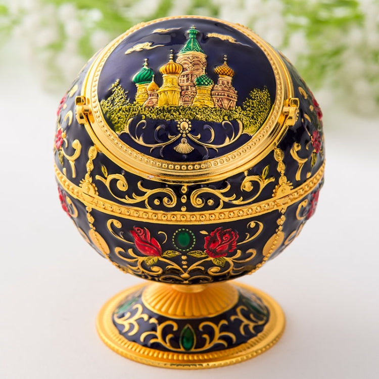 Metal Globe Ashtray With Lid Holiday Gift Tea Table Decoration, Golden Rose, Phnom Pencasting Castle, Silver Rose, Silver Castle, Silver Side White Red Rose, Silver Bay Blue Castle, Treasure Rose, Baolan Castle, Green Rose, Green Castle, Red Rose      ...