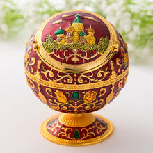 Load image into Gallery viewer, Metal Globe Ashtray With Lid Holiday Gift Tea Table Decoration, Golden Rose, Phnom Pencasting Castle, Silver Rose, Silver Castle, Silver Side White Red Rose, Silver Bay Blue Castle, Treasure Rose, Baolan Castle, Green Rose, Green Castle, Red Rose      ...
