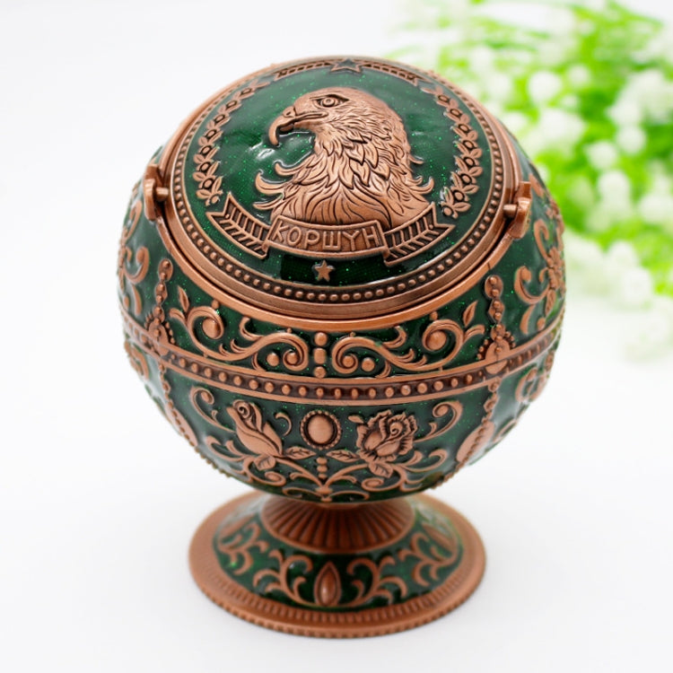 Metal Globe Ashtray With Lid Holiday Gift Tea Table Decoration, Golden Rose, Phnom Pencasting Castle, Silver Rose, Silver Castle, Silver Side White Red Rose, Silver Bay Blue Castle, Treasure Rose, Baolan Castle, Green Rose, Green Castle, Red Rose      ...