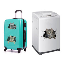 Load image into Gallery viewer, 4 PCS 3D Simulation Animal Personality Car Stickers Glass Car Door Scratches Decorative Occlusion Stickers, Dog Head 2, Cat Style 1, Cat Style 2, Cat Style 4, Cat Style 5, Cat Style 6