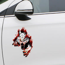 Load image into Gallery viewer, 3D Realistic Wolf Head Hood Door Car Body Decoration Stickers Scratches Cover Waterproof Car Stickers, Wolf Head Right, Wolf Head Left
