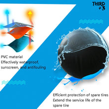Load image into Gallery viewer, PVC Tire Cover Waterproof and Dust-proof Car Spare Tire Cover, Size:, 13 inch, 14 inch, 15 inch, 16 inch, 17 inch
