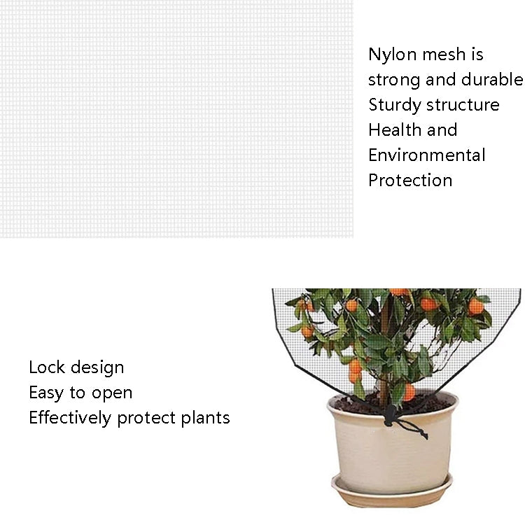 Plant Insect Cover Net With Drawstring Greenhouse Fruit Tree Bird Cover, 1x0.7m, 1x1.2m, 1x1.4m, 1.2x1.4m, 1x1.5m