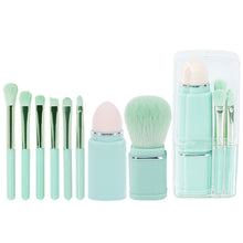 Load image into Gallery viewer, 8-in-1 Square Makeup Brush Mini Portable Retractable Blush Brush Eye Shadow Brush Novice Makeup Set, 8 in 1(Milk White), 8 in 1( Wine Red), 8 in 1(Light-skinned), 8 in 1(Light Blue)