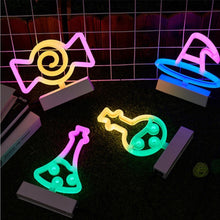 Load image into Gallery viewer, LED Neon Light Festive Atmosphere Decoration Lights Bar Shop Decoration Lights, Witch Hat, Broom Witch, Round Bottle, Long Bottle, Skull, Candy, Boo, Bat, Eye