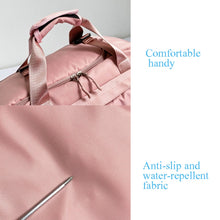 Load image into Gallery viewer, Sports Fitness Bag Large Capacity Luggage Bag Dry Wet Separation With Shoes Position Hand-Held Backpack Travel Bag, Pink White, Pink Yellow, Black and White, Black Yellow, Blue and White, Blue Yellow, Deep Blue White, Dark Blue Yellow, Red White       ...