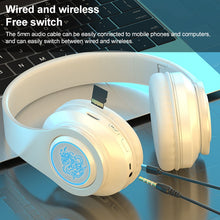Load image into Gallery viewer, B39 Wireless Bluetooth Headset Subwoofer With Breathing Light Support TF Card