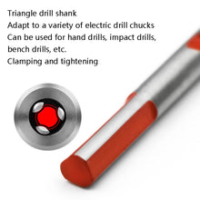 Load image into Gallery viewer, Ceramic Triangle Handle Metal Flashlight Drill Bit, Size: 3mm, 3mm, 4mm, 5mm, 6mm, 8mm, 10mm, 12mm
