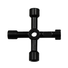 Load image into Gallery viewer, Elevator Water Meter Valve Cross Key Inner Triangle Wrench, Style: A Black, A Black, A Blue, B Silver, D Silver Center Six-side/Square Hole, E Silver, F Silver, D Silver Center Double-sided Square Hole