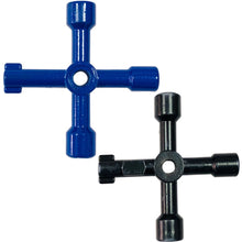 Load image into Gallery viewer, Elevator Water Meter Valve Cross Key Inner Triangle Wrench, Style: A Black, A Black, A Blue, B Silver, D Silver Center Six-side/Square Hole, E Silver, F Silver, D Silver Center Double-sided Square Hole