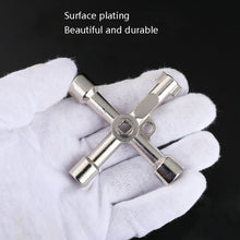 Load image into Gallery viewer, Elevator Water Meter Valve Cross Key Inner Triangle Wrench, Style: A Black, A Black, A Blue, B Silver, D Silver Center Six-side/Square Hole, E Silver, F Silver, D Silver Center Double-sided Square Hole