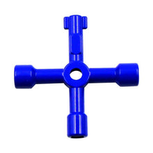 Load image into Gallery viewer, Elevator Water Meter Valve Cross Key Inner Triangle Wrench, Style: A Black, A Black, A Blue, B Silver, D Silver Center Six-side/Square Hole, E Silver, F Silver, D Silver Center Double-sided Square Hole