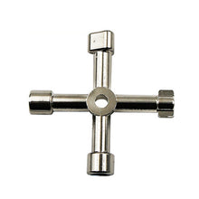 Load image into Gallery viewer, Elevator Water Meter Valve Cross Key Inner Triangle Wrench, Style: A Black, A Black, A Blue, B Silver, D Silver Center Six-side/Square Hole, E Silver, F Silver, D Silver Center Double-sided Square Hole