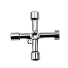 Load image into Gallery viewer, Elevator Water Meter Valve Cross Key Inner Triangle Wrench, Style: A Black, A Black, A Blue, B Silver, D Silver Center Six-side/Square Hole, E Silver, F Silver, D Silver Center Double-sided Square Hole