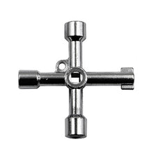 Load image into Gallery viewer, Elevator Water Meter Valve Cross Key Inner Triangle Wrench, Style: A Black, A Black, A Blue, B Silver, D Silver Center Six-side/Square Hole, E Silver, F Silver, D Silver Center Double-sided Square Hole