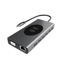 Load image into Gallery viewer, BX15W USB HUB Type-C Docking Station with Wireless Charge Function, BX15W