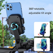 Load image into Gallery viewer, Q1 Motorcycle Mobile Phone Holder Metal Rearview Mirror Bicycle Bracket, Metal Rearview Mirror Bicycle Bracket