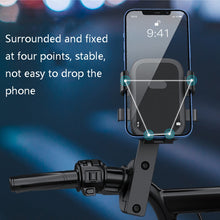Load image into Gallery viewer, Q1 Motorcycle Mobile Phone Holder Metal Rearview Mirror Bicycle Bracket, Metal Rearview Mirror Bicycle Bracket