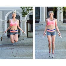 Load image into Gallery viewer, Fitness Smart Counting Slub Wire Skipping Rope Dual Purpose Corded / Cordless Jump Rope