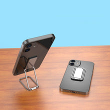 Load image into Gallery viewer, Square Folding Metal Holder Rotating Back Stick Desktop Phone Ring Holder, Square Folding (Black), Square Folding (Rose Gold), Square Folding (Space Silver)