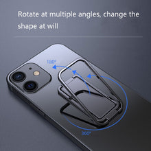 Load image into Gallery viewer, Square Folding Metal Holder Rotating Back Stick Desktop Phone Ring Holder, Square Folding (Black), Square Folding (Rose Gold), Square Folding (Space Silver)