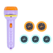 Load image into Gallery viewer, 3 Sets Children Early Education Luminous Projection Flashlight, Pink + 24 Patterns, Green + 24 Patterns, Purple + 24 Patterns, Pink + 40 Patterns, Green + 40 Patterns, Purple + 40 Patterns, Pink + 80 Patterns, Green + 80 Patterns, Purple + 80 Patterns