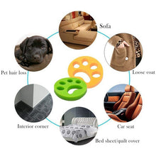 Load image into Gallery viewer, Washing Machine Pet Hair Remover, Round, Plum, Dog, Cat