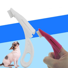Load image into Gallery viewer, Pet Finger Toothbrush Cat And Dog Oral Cleaning Tool Soft Brush, White, Rose Red