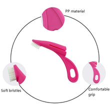 Load image into Gallery viewer, Pet Finger Toothbrush Cat And Dog Oral Cleaning Tool Soft Brush, White, Rose Red