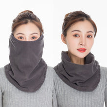 Load image into Gallery viewer, 3 In 1 Winter Warmth And Thickening Mask Neck And Ear Protector Riding Cold Protection Scarf for Women, Black, Grey, Bean Paste, Light Blue, Pink, Shallow Blood Teeth