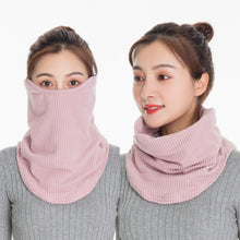 Load image into Gallery viewer, 3 In 1 Winter Warmth And Thickening Mask Neck And Ear Protector Riding Cold Protection Scarf for Women, Black, Grey, Bean Paste, Light Blue, Pink, Shallow Blood Teeth