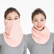 Load image into Gallery viewer, 3 In 1 Winter Warmth And Thickening Mask Neck And Ear Protector Riding Cold Protection Scarf for Women, Black, Grey, Bean Paste, Light Blue, Pink, Shallow Blood Teeth