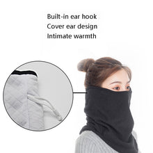 Load image into Gallery viewer, 3 In 1 Winter Warmth And Thickening Mask Neck And Ear Protector Riding Cold Protection Scarf for Women, Black, Grey, Bean Paste, Light Blue, Pink, Shallow Blood Teeth