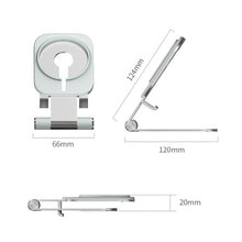 Load image into Gallery viewer, Magsafe Wireless Charging Stand Aluminum Alloy Folding Desktop Live Bracket, Silver, Dark Gray