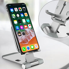 Load image into Gallery viewer, Magsafe Wireless Charging Stand Aluminum Alloy Folding Desktop Live Bracket, Silver, Dark Gray