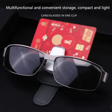 Load image into Gallery viewer, 529 Car Sun Visor Glasses Clip Sunglasses Holder, Black, Beige, Red, Gray