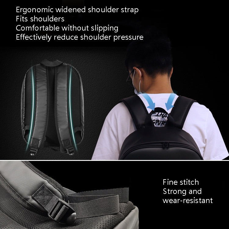 LED Display Backpack Smart Advertising Screen Waterproof PU Backpack