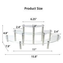 Load image into Gallery viewer, 3-Layer Acrylic Cake Display Stand Cosmetic Display Stand, 2 PCS