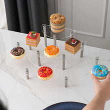 Load image into Gallery viewer, 3-Layer Acrylic Cake Display Stand Cosmetic Display Stand, 2 PCS