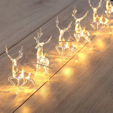 Load image into Gallery viewer, Christmas Elk String Lights Holiday Decoration, Spec:, 1.5m 10 LEDs Battery Box, 3m 20 LEDs Battery Box, 6m 40 LEDs Battery Box, 3m 20 LEDs USB Power, 6m 40 LEDs USB Power