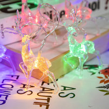 Load image into Gallery viewer, Christmas Elk String Lights Holiday Decoration, Spec:, 1.5m 10 LEDs Battery Box, 3m 20 LEDs Battery Box, 6m 40 LEDs Battery Box, 3m 20 LEDs USB Power, 6m 40 LEDs USB Power