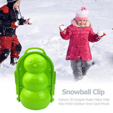 Load image into Gallery viewer, 3 PCS Children Winter Outdoor Toy 3D Snow &amp; Sand Mould Tool, Random Colors Delivery, Style: