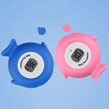 Load image into Gallery viewer, 2 PCS Little Fish Baby Bath Electronic Thermometer Bathtub Pool Water Thermometer, Blue, Pink