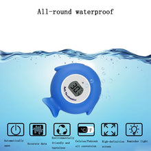 Load image into Gallery viewer, 2 PCS Little Fish Baby Bath Electronic Thermometer Bathtub Pool Water Thermometer, Blue, Pink