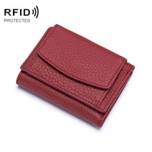 Load image into Gallery viewer, CL-2753 Leather RFID Short Coin Purse Wallet